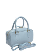 Borsa a tracolla Andreea azzurro chiaro in vera pelle