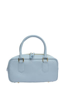 Borsa a tracolla Andreea azzurro chiaro in vera pelle