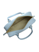 Borsa a tracolla Andreea azzurro chiaro in vera pelle