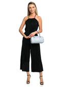 Borsa a tracolla Andreea azzurro chiaro in vera pelle