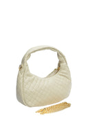 Borsa a tracolla Angela beige in vera pelle