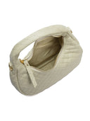 Borsa a tracolla Angela beige in vera pelle