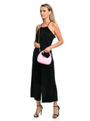 Borsa a tracolla Angela rosa in vera pelle