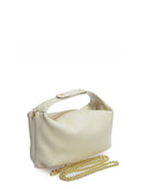 Borsa a tracolla Mara, in vera pelle beige