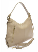 Borsa hobo Mihalea in pelle naturale taupe