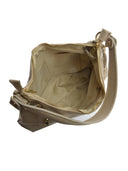 Borsa hobo Mihalea in pelle naturale taupe