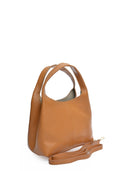 Borsa hobo Mirela cognac in vera pelle