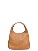 Borsa hobo Mirela cognac in vera pelle