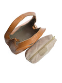 Borsa hobo Mirela cognac in vera pelle