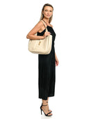 Borse Borsa a tracolla Larisa beige in vera pelle