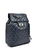 Anna Luchini Rucsac Anippe piele naturala -Albastru