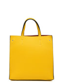 Borsa a mano Petra in pelle naturale gialla