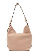 Borsa a tracolla Benedicte rosa in vera pelle