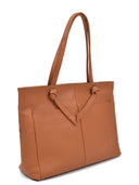 Borsa a mano Brigida cognac vera pelle
