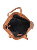 Borsa a mano Brigida cognac vera pelle