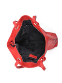 Borse Borsa a mano Brigida in pelle naturale Rossa