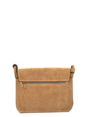 Borsa a tracolla Aelia in pelle naturale color tortora