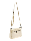 Borsa a tracolla Samira beige in vera pelle
