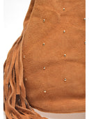 Borsa a tracolla Ivi in ​​vera pelle Cognac