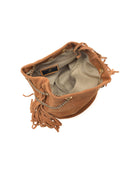 Borsa a tracolla Ivi in ​​vera pelle Cognac