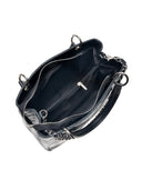 Borsa a mano Sela in vera pelle nera