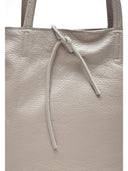 Borsa Dia Tote in pelle naturale color talpa