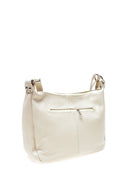 Borsa a tracolla Verdiana beige in vera pelle