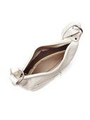 Borsa a tracolla Verdiana beige in vera pelle