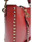 Borse Borsa a mano Eva in pelle naturale Rossa