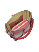 Borse Borsa a mano Eva in pelle naturale Rossa