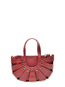 Borse Borsa con manico superiore Kia in vera pelle Rossa