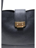 Borsa a tracolla Lea in vera pelle nera