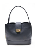 Borsa a tracolla Lea in vera pelle nera