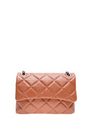 Borsa con manico superiore Eira in vera pelle color cognac