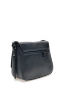 Borsa a tracolla Corallo vera pelle Nero