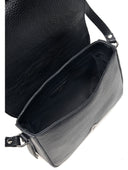 Borsa a tracolla Corallo vera pelle Nero