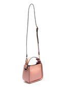 Borsa a mano Chantal rosa in vera pelle