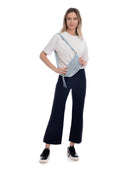 Carla Ferreri borseta Aminia piele naturala  Albastru deschis