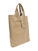 Borsa Shopper Assunta in pelle naturale tortora