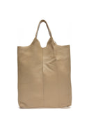 Borsa Shopper Assunta in pelle naturale tortora
