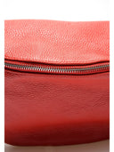 Marsupio Wilhelmina in vera pelle Rosso