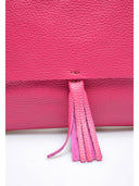 Borsa a tracolla Delfina in pelle naturale magenta