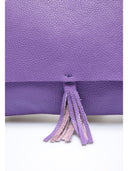 Borsa a tracolla Delfina viola in vera pelle