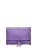 Borsa a tracolla Delfina viola in vera pelle