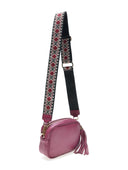 Borsa a tracolla Alessia in vera pelle bordeaux