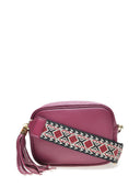 Borsa a tracolla Alessia in vera pelle bordeaux