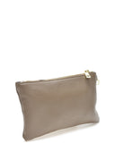 Pochette Elsa in pelle naturale tortora