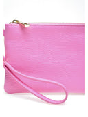 Pochette Elsa in pelle naturale fucsia