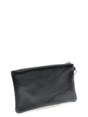 Pochette Elsa in vera pelle nera
