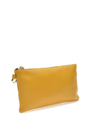 Pochette Elsa in pelle naturale senape